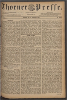 Thorner Presse 1887, Jg. V, Nro. 206