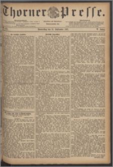 Thorner Presse 1887, Jg. V, Nro. 215