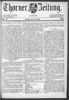 Thorner Zeitung 1882, Nro. 87