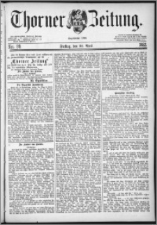 Thorner Zeitung 1882, Nro. 99