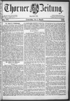 Thorner Zeitung 1882, Nro. 179