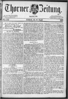 Thorner Zeitung 1882, Nro. 202