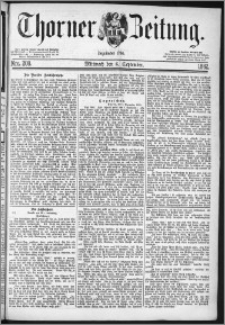 Thorner Zeitung 1882, Nro. 208