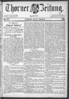 Thorner Zeitung 1882, Nro. 229