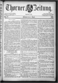 Thorner Zeitung 1883, Nro. 77