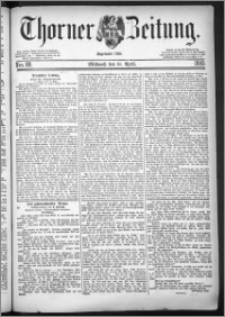 Thorner Zeitung 1883, Nro. 89