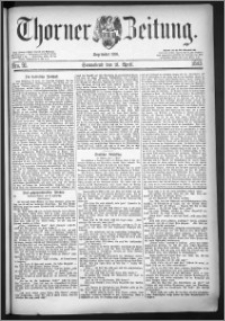 Thorner Zeitung 1883, Nro. 91