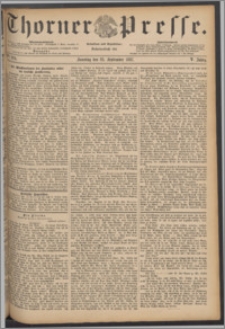 Thorner Presse 1887, Jg. V, Nro. 224 + Beilage