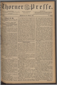 Thorner Presse 1887, Jg. V, Nro. 250 + Beilagenwerbung
