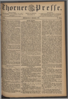 Thorner Presse 1887, Jg. V, Nro. 256