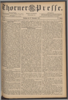 Thorner Presse 1887, Jg. V, Nro. 273