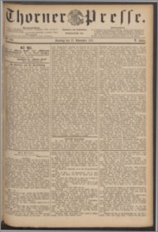 Thorner Presse 1887, Jg. V, Nro. 278 + Beilage, Extrablatt