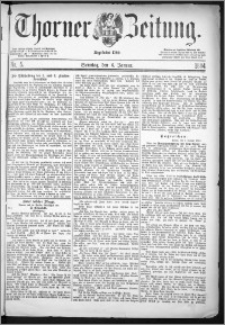 Thorner Zeitung 1884, Nro. 5