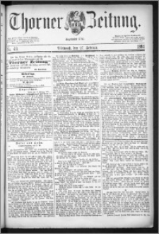 Thorner Zeitung 1884, Nro. 49