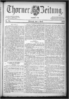 Thorner Zeitung 1884, Nro. 85