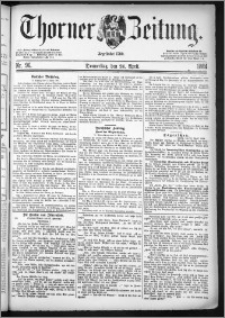 Thorner Zeitung 1884, Nro. 96