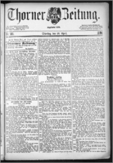 Thorner Zeitung 1884, Nro. 100