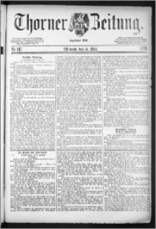 Thorner Zeitung 1884, Nro. 112
