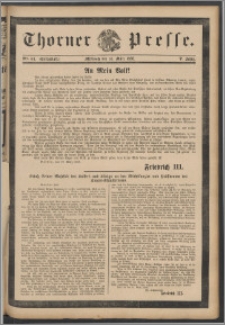 Thorner Presse 1888, Jg. VI, Nro. 64 + Beilage, Extrablatt