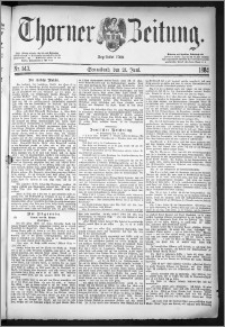 Thorner Zeitung 1884, Nro. 143