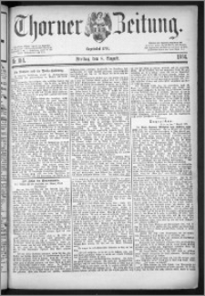Thorner Zeitung 1884, Nro. 184