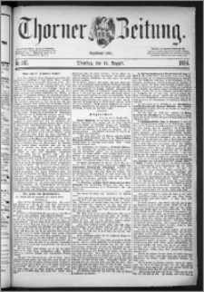 Thorner Zeitung 1884, Nro. 187