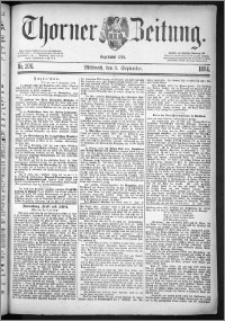 Thorner Zeitung 1884, Nro. 206