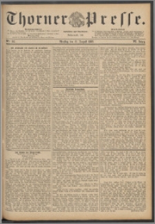 Thorner Presse 1888, Jg. VI, Nro. 195 + Extrablatt