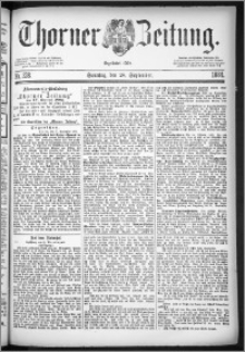 Thorner Zeitung 1884, Nro. 228 + Beilage