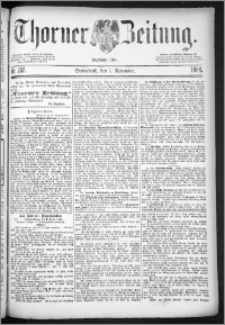 Thorner Zeitung 1884, Nro. 257