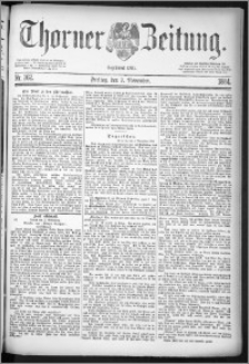 Thorner Zeitung 1884, Nro. 262