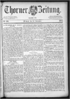 Thorner Zeitung 1884, Nro. 266