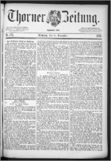 Thorner Zeitung 1884, Nro. 272