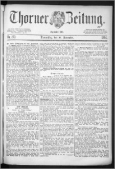 Thorner Zeitung 1884, Nro. 273