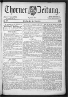 Thorner Zeitung 1884, Nro. 277