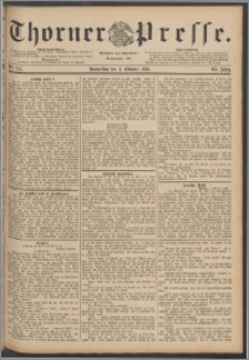 Thorner Presse 1888, Jg. VI, Nro. 233 + Extrablat