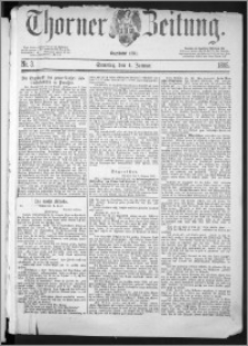 Thorner Zeitung 1885, Nro. 3