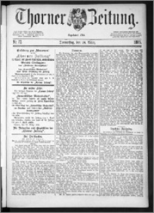 Thorner Zeitung 1885, Nro. 72