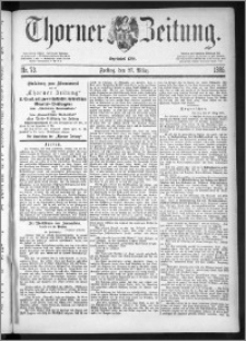 Thorner Zeitung 1885, Nro. 73 + Beilagenwerbung