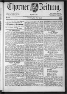 Thorner Zeitung 1885, Nro. 98