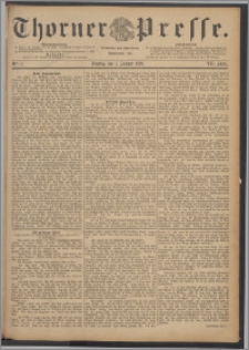 Thorner Presse 1889, Jg. VII, Nro. 1 + Beilage