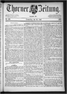 Thorner Zeitung 1885, Nro. 169