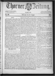 Thorner Zeitung 1885, Nro. 198