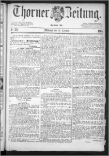 Thorner Zeitung 1885, Nro. 252 + Extra-Beilage