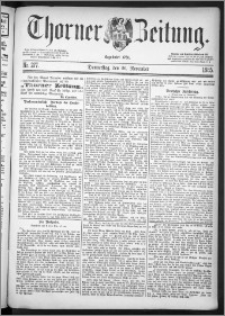 Thorner Zeitung 1885, Nro. 277