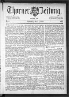 Thorner Zeitung 1886, Nro. 5