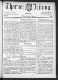 Thorner Zeitung 1886, Nro. 34