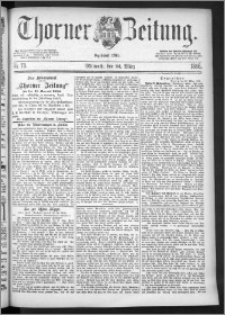 Thorner Zeitung 1886, Nro. 70