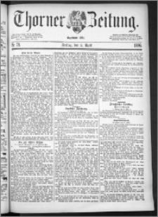 Thorner Zeitung 1886, Nro. 78