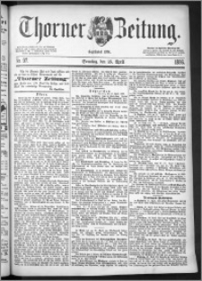 Thorner Zeitung 1886, Nro. 97